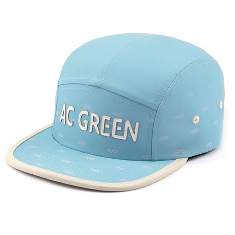 light blue snapback cap