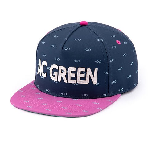 AungcrownGreen Blue and Red Rose 5 Panel strap back Hat