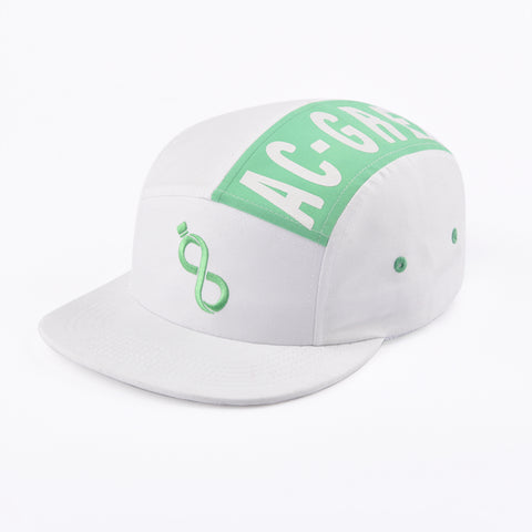 white snapback hat