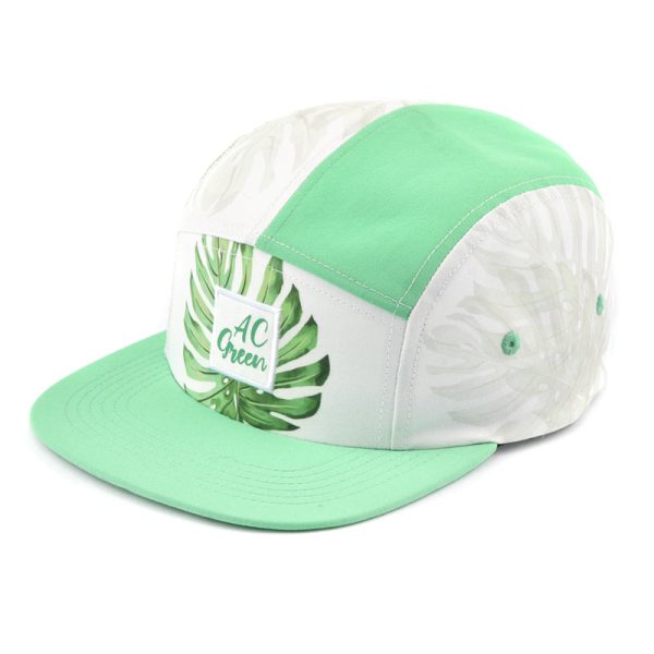 5-panel snapback hat