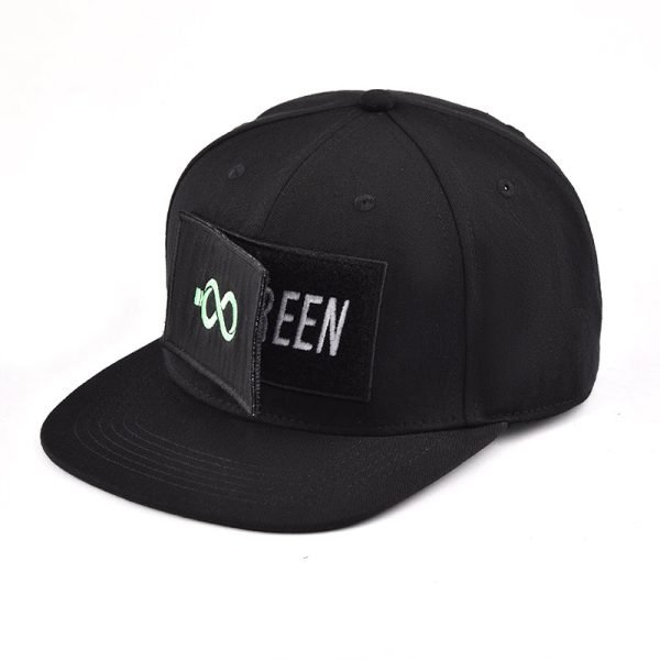 plain black baseball cap